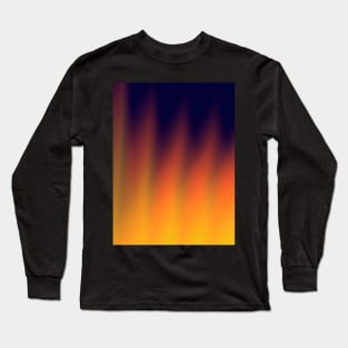 Blurred Flames At Night Long Sleeve T-Shirt